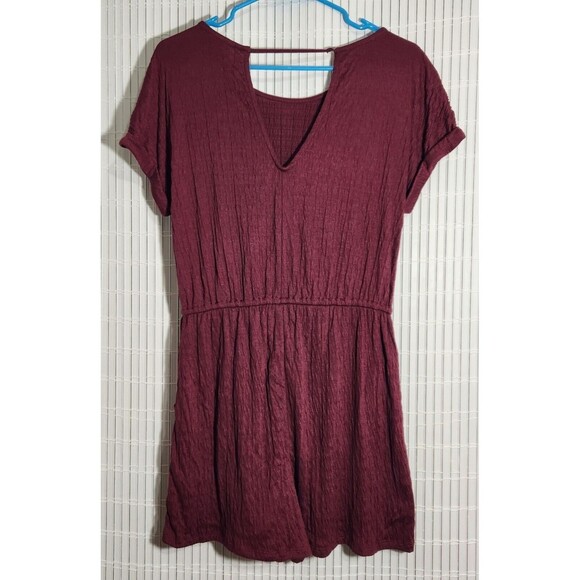 Universal thread jumpsuit Size Medium Burgundy with Pockets NEW - Picture 2 of 15